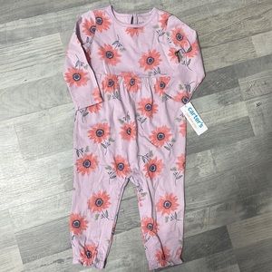 COPY - Beautiful Carters purple flowered baby girl romper